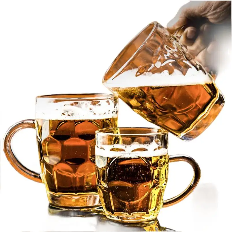Taza de cristal con tapa y pajita para beber jugo de alta calidad taza de cóctel tazas de cristal de postre promocionales con pegatina personalizada