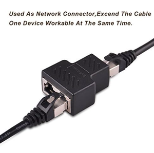 RJ45 Splitter Connectors Adapter 1 to 2 Ethernet Coupler HUB Interface Modular Plug <strong>Connect</strong> <strong>Network</strong> LAN Internet Cat5 Cat6 - Product Image 3