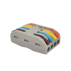 <strong>Terminal</strong> <strong>Blocks</strong> Connectors AP-2-4 4 in 4 Out Quick <strong>Connect</strong> <strong>Terminal</strong> <strong>Block</strong> 250V 32A Color-Coded Handles for Home Automation &amp; Control Cabinet Wiring - Product Image 6