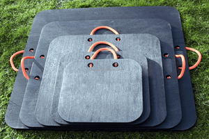 Round and square Shape UHMWPE Million Molecular Weight Crane Outrigger Pad for Crane Leg Use