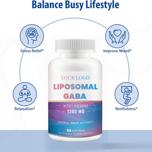 איכות גבוהה תוספת שינה מחיר אוכמניות תה ירוק תמצית התיאנין loposomal rhodiola גאבה אורגני כמוסות לבריאות - Product Image 3