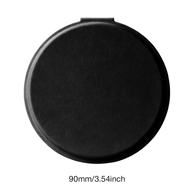 Black PU Leather Mirror