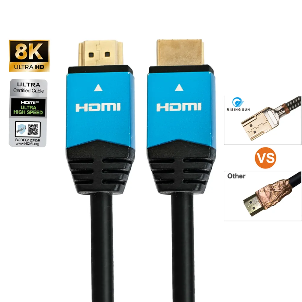 좋은 브랜드 HDMI 케이블 8k HDR 2.1 3D HDMI 데이터 케이블 파라 Celular 중국 HDMI 케이블 이더넷