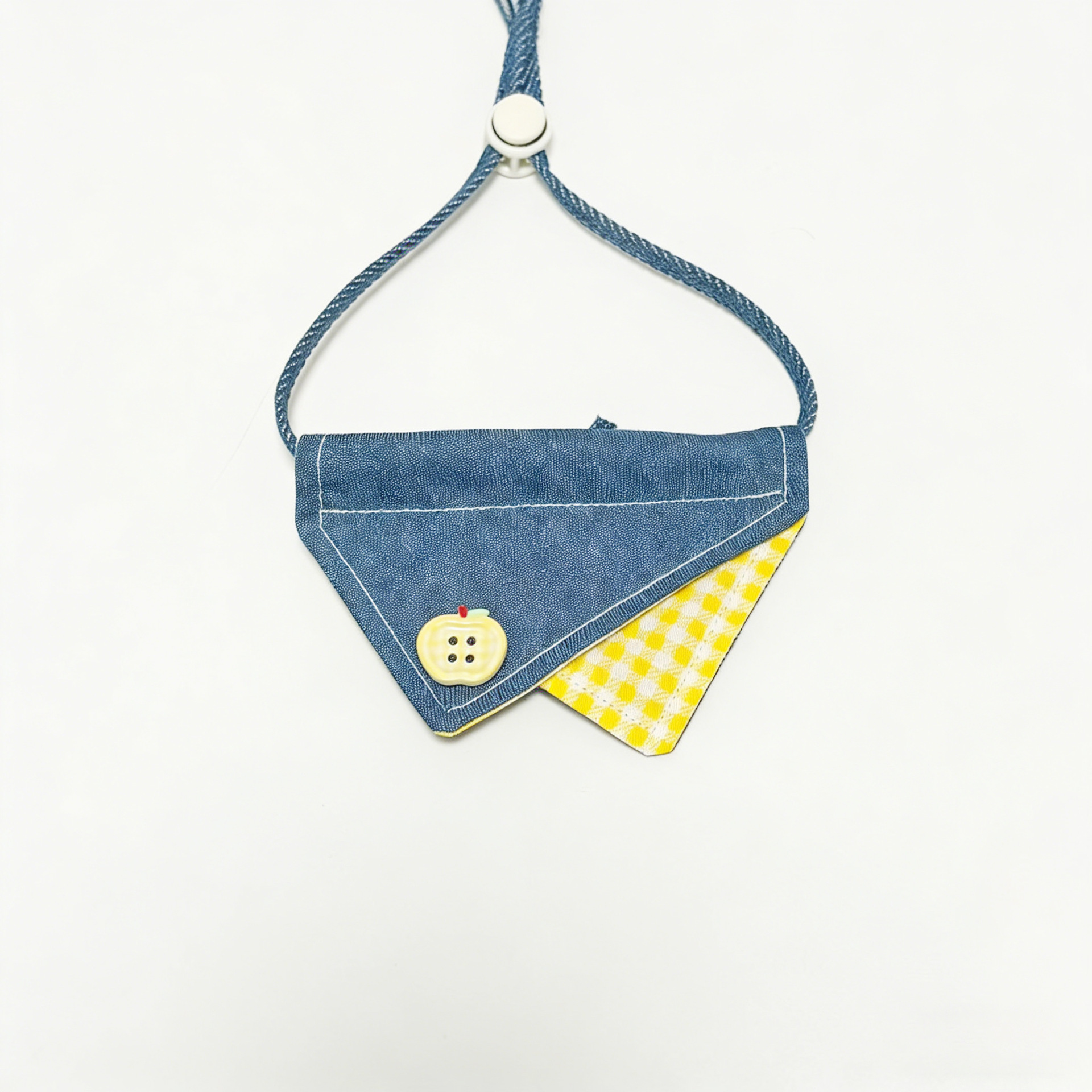 Plaid en jean jaune