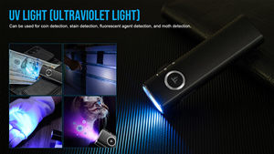 TrustFire MINIX3-SE 1200 lümen manyetik şarj edilebilir LED el feneri çok fonksiyonlu UV 365nm kırmızı lazer meşale ışık 3.7V giriş - Product Image 5