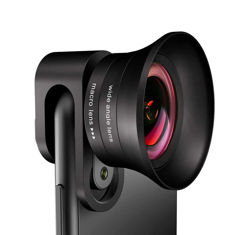 Objectif de caméra externe 2 en 1, clip HD grand angle, télécommande pour smartphone, livraison gratuite