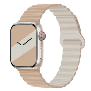 เหมาะสําหรับ Apple Iwatch9 สายแม่เหล็กซิลิโคน Applewatch8 สาย S7/6/Se/5 รุ่นความรู้สึกขั้นสูง 4 - Product Image 6