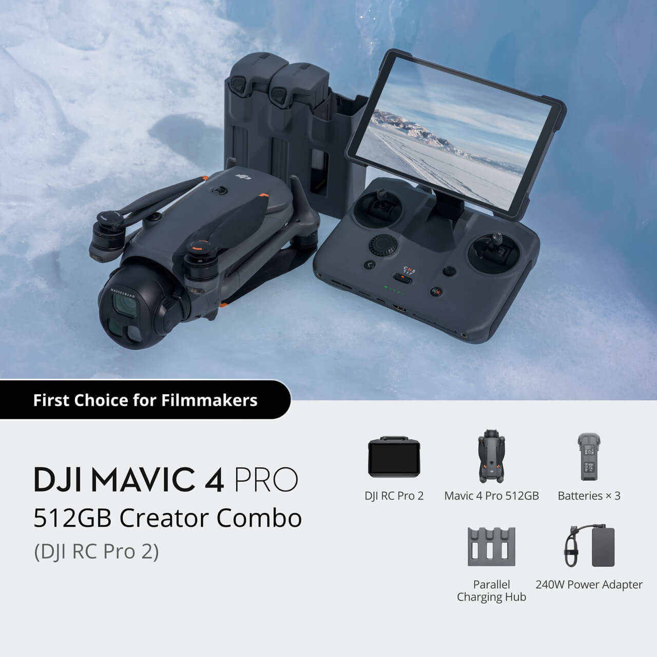 DJI Mavic 4 Pro 512 Go Creator Combo (DJI RC Pro)