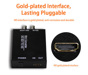 <strong>SDI</strong> to HD Adapter Two Signal <strong>Output</strong> 1080P HP Convert Support Video Audio <strong>Output</strong> For Teaching Studio Conference Room