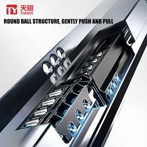 High Quality Push Open Soft Close Hidden Base Drawer <strong>Slides</strong> with Handle Drawer <strong>Guides</strong> - Product Image 3