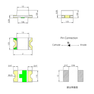 LTLIGHT 0805クールホワイトLEDチップ2012 SMD LED照明および回路設計高品質プロフェッショナル工場Ce - Product Image 2
