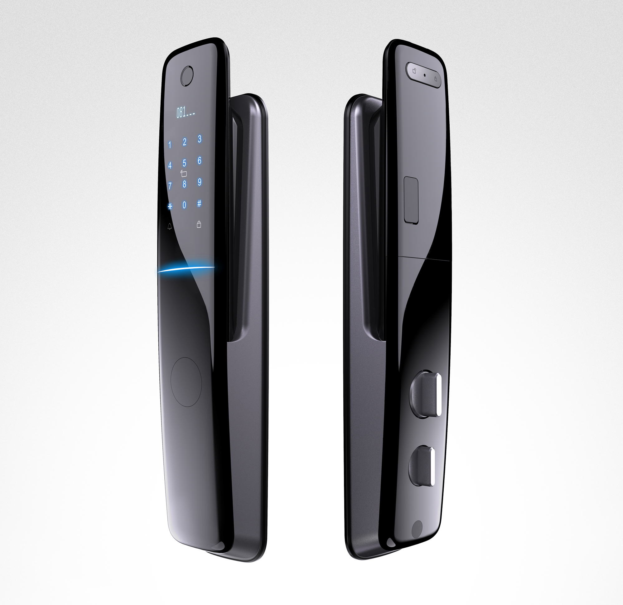 Automatic S922 Tuya APP Remote Control Doorlock Digital Fingerprint Electronic Password Key Card Smart Home Door Lock