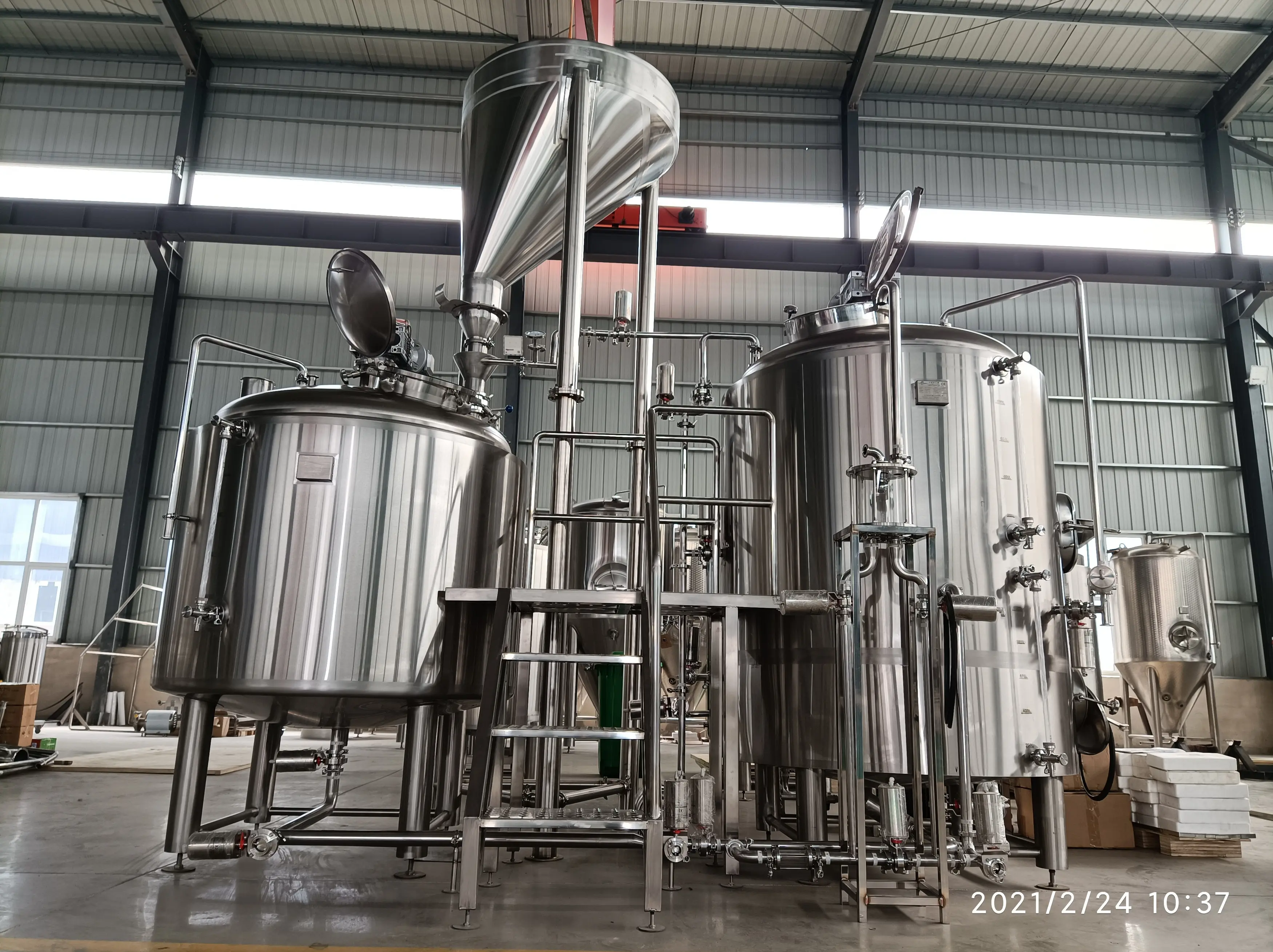 Beer brewery plant10 barrel 1000L steam jacket mash tun beer brewing system for sale