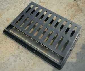 شبكة معدنية مربعة متينة من الحديد الزهر ، قناة تصريف أمان للأرضيات لتطبيقات البناء الصناعي والصب - Product Image 6