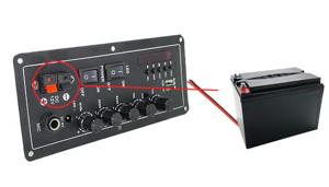 Support Custom 2CH Digital BT <strong>MIC</strong> <strong>Input</strong> Rechargeable 12V Karaoke Power Amplifier Audio Accessories with TF USB &amp; Mixer - Product Image 5
