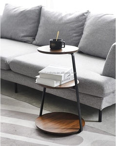 Mesita de noche multifuncional de 3 capas, estante de almacenamiento adecuado para espacio pequeño, sala de estar, dormitorio - Product Image 3