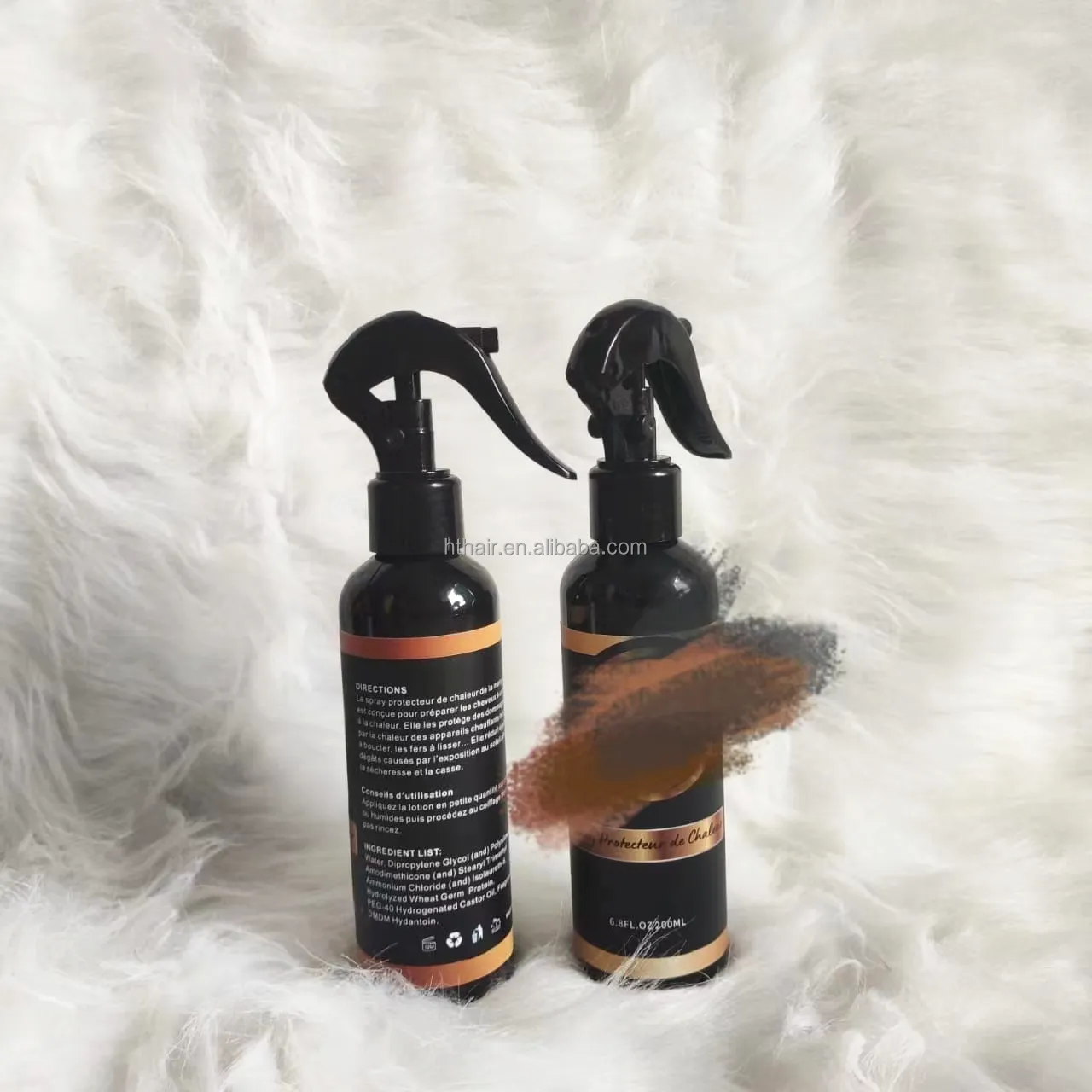 Marque privée Protecteur d'huile d'argan biologique personnalisé pour la protection des cheveux Protecteur de chaleur pour les cheveux Spray huile à barbe Unisexe