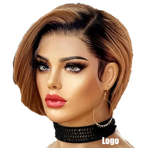 Toptan 2025 ön kısa ve yan bölünmüş patlama ile biraz kıvırcık peruk avrupa, amerika ve afrika'da iyi satıyoruz - Product Image 6