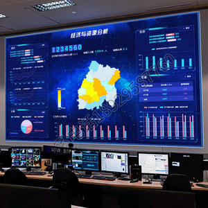Городское трехмерное моделирование светодиодный дисплей большое программное обеспечение для визуализации данных для бизнес-образования общественной безопасности Smart CBD - Product Image 1