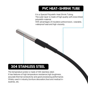 Keyestudio 18B20 Waterproof <strong>Temperature</strong> Sensor with 4.7K Resistor (3PCS) for <strong>Arduino</strong> Compatible - Product Image 4
