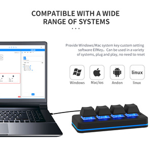 MK424G Wired 2.4G PCsensor Custom USB 4-Key <strong>Keyboard</strong> Mini <strong>Mechanical</strong> <strong>Keyboard</strong> Gaming Macro Programming One Key Password - Product Image 5