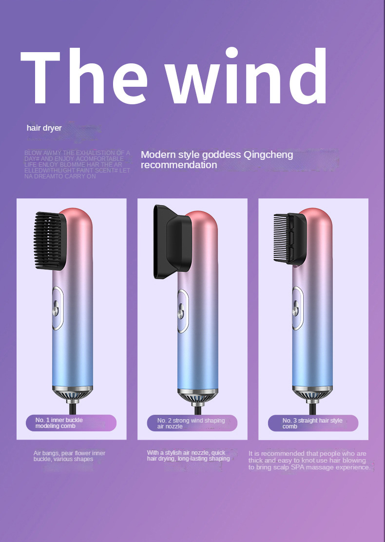 2021 Hot Selling Leafless Professional Bid Wind Quick Low Noise Dry Private Diffuser Ion Hair Processor Dryer for home salon