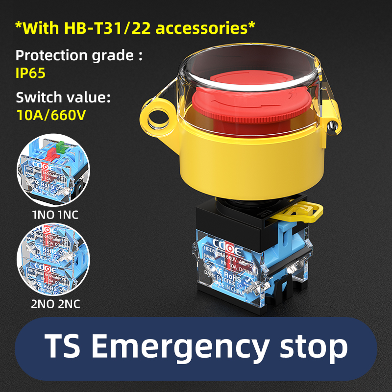 KA-TS e stop con cubierta HB-T31/22