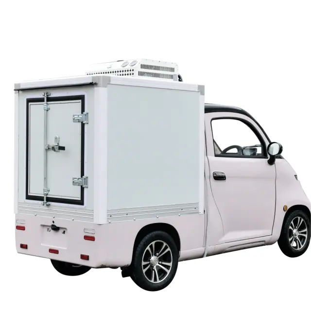 7000 Вт перезаряжаемый фургон для доставки еды 60 км/ч Электрический фургон для доставки 60 В 100AH 200AH мини-фургон для доставки
