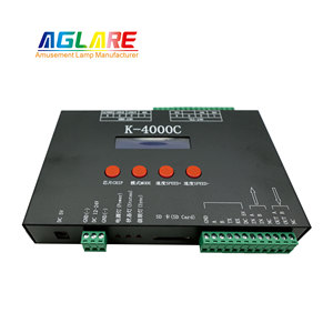 Aglare K-4000C SD-карта пиксельный светодиодный контроллер SPI DMX DC5V DC12-24V программируемый Rgbw светодиодный контроллер света - Product Image 4