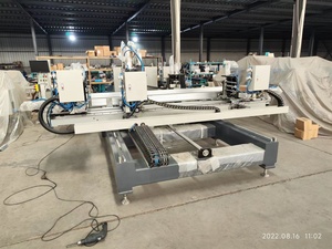 Automatico CNC orizzontale PVC UPVC telaio quattro angoli pulizia e saldatura macchina finestra e porta linea di produzione macchina che fa macchina - Product Image 2