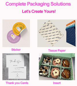 Tùy chỉnh phân hủy sinh học gấp giấy các tông đóng gói bán buôn bánh biscuit brownie <span class=keywords><strong>Cookie</strong></span> Donut Hộp bao bì với logo - Product Image 3