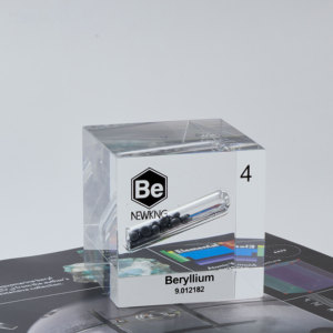 Newkng beryllium là 4 bộ sưu tập bảng tuần hoàn, khối lập phương nguyên tố hóa học thực, khối 5 cm, Acrylic (không phải nhựa rẻ), tùy chỉnh - Product Image 1