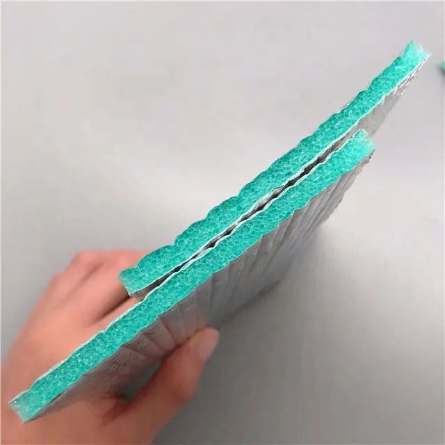 Silver Aluminum Foil With Foam Open Cell Flooring Insulation Foil Foam Insulation