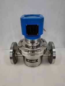 4-20mA/RS485 24VDC Medidor de flujo de engranajes ovalados de aceite de alta viscosidad alimentado por batería - Product Image 2