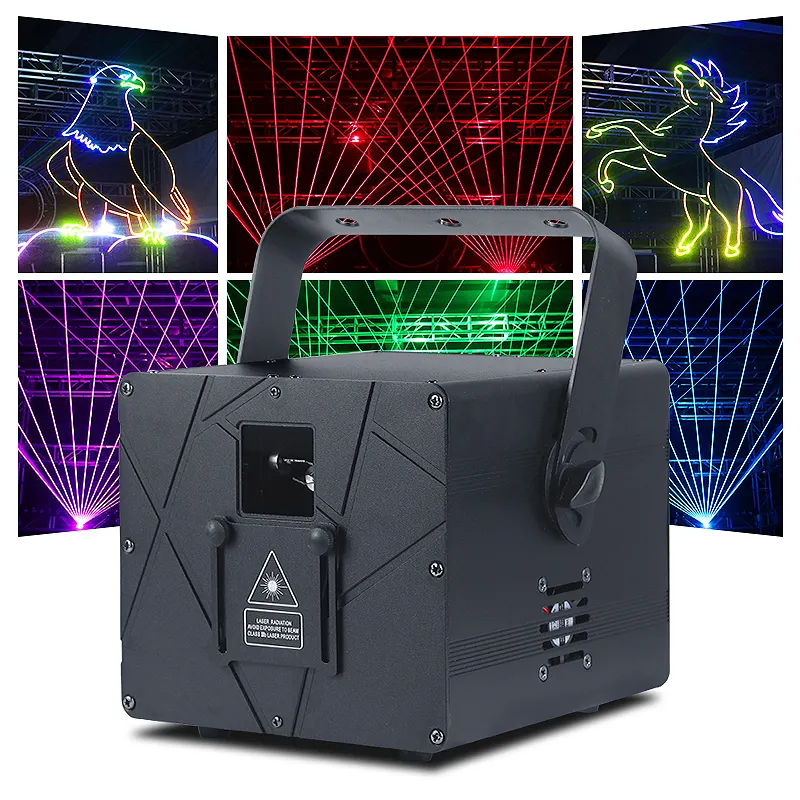 SHTX all'ingrosso 3W RGB proiettore Laser Stage Animation Light 40kpps ILDA Small Beam 1w 4w Laser a colori per night club disco