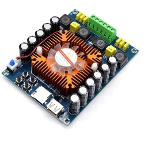 Profesyonel amplifikatör DC12-26V 2*200W orijinal TDA7498 büyük güç sınıf D amplifikatör kurulu hoparlör amplifikatör için montaj - Product Image 6