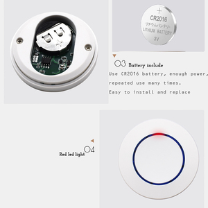 1527 EV1527 433MHz Apprendimento del Codice di Controllo A Distanza per Del Cancello Del Garage SOS pulsante di usura del Lavoro con RF Interruttore - Product Image 5