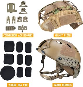 หมวกกันน็อคเพ้นท์บอลแบบเร็วแนวยุทธวิธีหมวกกันน็อค Nvg สำหรับล่าสัตว์ - Product Image 3