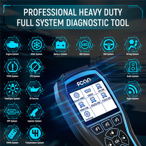 FCAR F506 Pro 2-in-1 OBD2 teşhis aracı ağır dizel kamyon tarayıcı DPF rejenerasyon araba İngilizce dil motor analizörü - Product Image 3