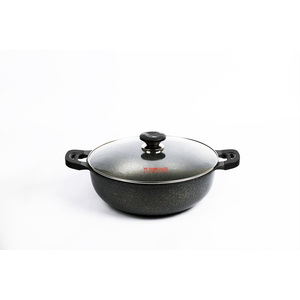 Phúc lợi Pan loạt đúc nhôm không dính đồ nấu nướng Jumbo chảo với lâu dài lớp phủ đá cẩm thạch - Product Image 2