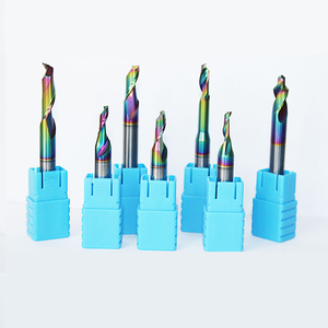Bit tek flüt CNC parmak freze çakısı kaplama Tungsten çelik alüminyum kesici için karbür ucu frezeleri kesme aracı ODM desteği - Product Image 6