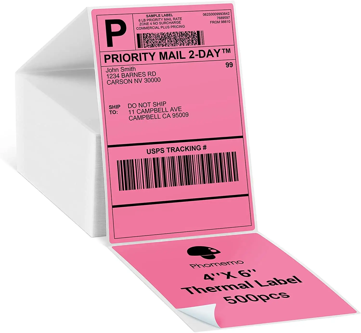 Phomemo impressão expressa papel adesivo etiqueta papel logística três prevenção papel térmico