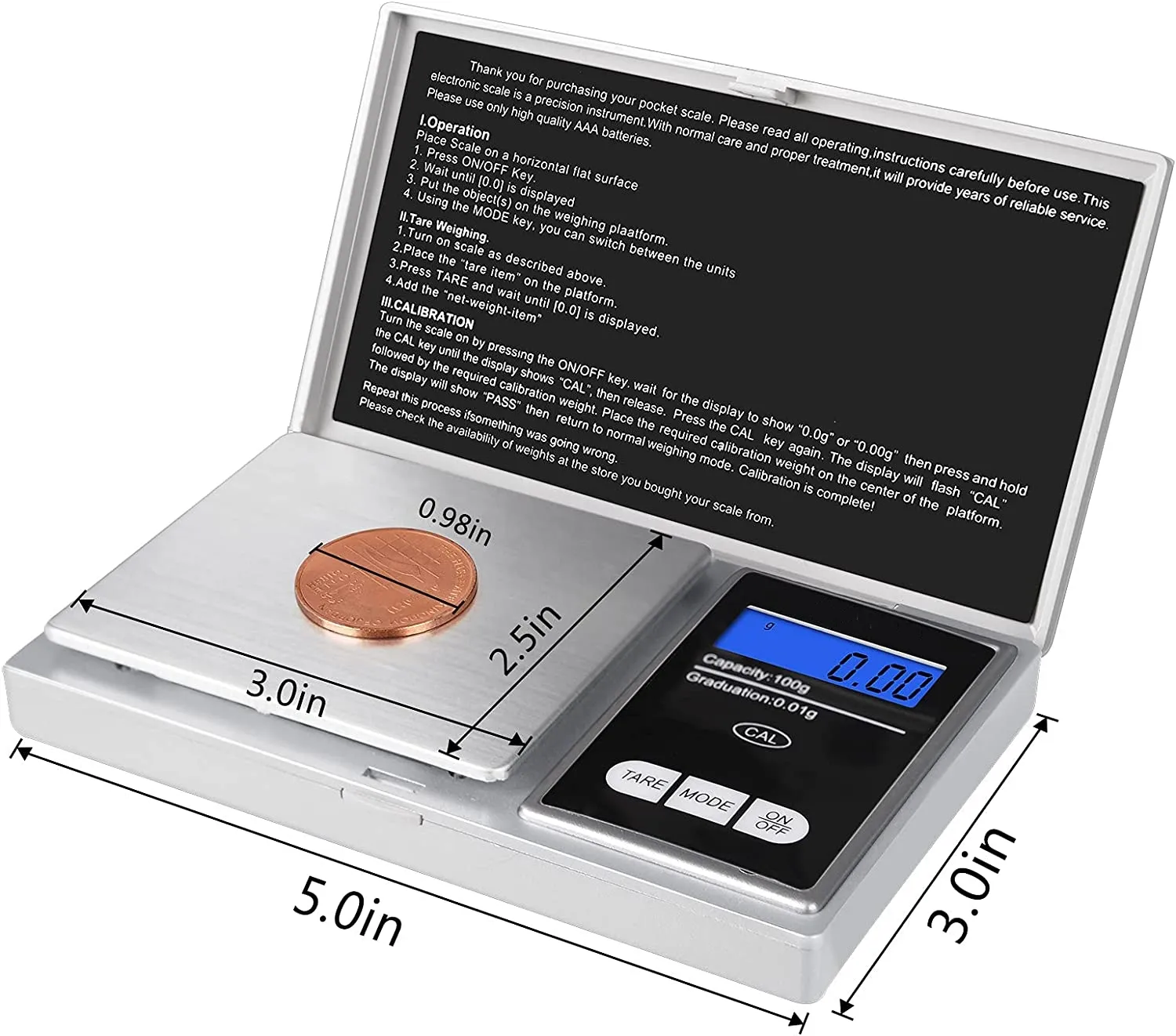 Hochwertiger tragbarer digitaler Schmuck Gold waage Mini 200g 0,01g elektronische Taschen gramm waage mit Taschen rechner