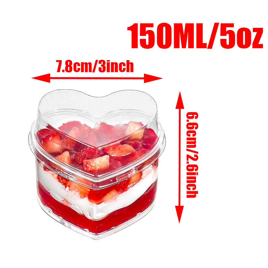 7745 tasse en forme de coeur 150ml avec couvercle