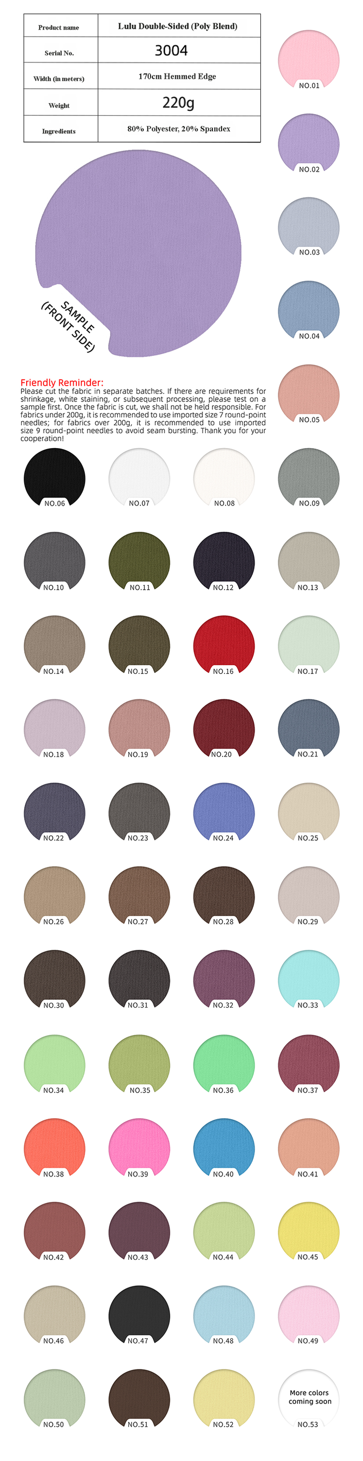 In-stock color