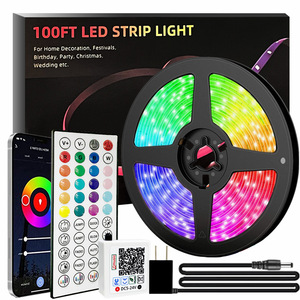 Indoor Ambient Light <strong>LED</strong> Strip Decoration 5050 <strong>RGB</strong> APP Bluetooth Control Smart PVC <strong>5M</strong> USB Strip Light Smart <strong>Led</strong> Strip - Product Image 2