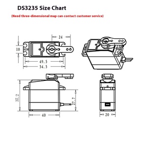 Dsservo DS3235MG 35KG High Torque Coreless Digital <strong>Servo</strong> Plastic RC <strong>Servos</strong> for Cars