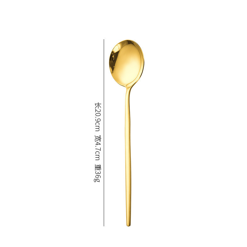 Golden table spoon