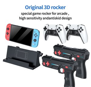 オリジナルM20 7インチハンドヘルドゲームコンソールデュアルワイヤレスコントローラー付きモーションセンシングガンWi-Fi大3D PSPゲーム用