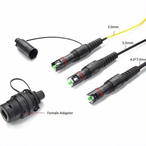 Soluciones de red de telecomunicaciones High Flex SC APC a SC APC simplex Cable de conexión de fibra con conector protector para estación base 5g